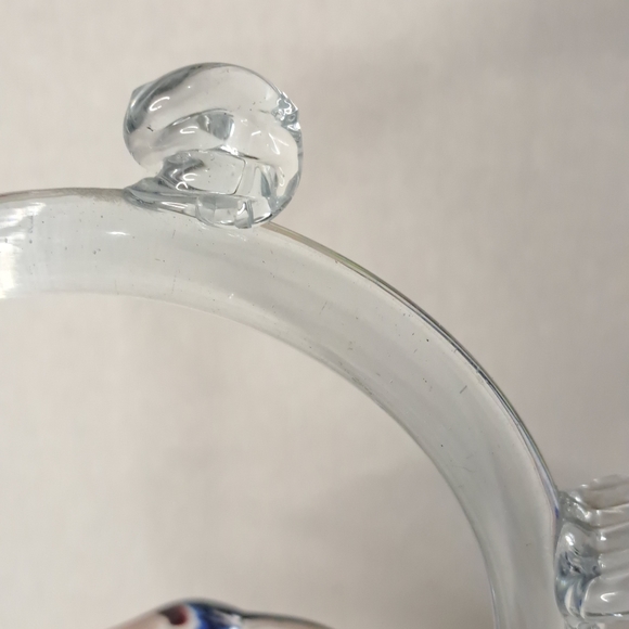 Beautiful Glass Vintage Austrian Posy Basket.  Gorgeous Gift. - Picture 5 of 10